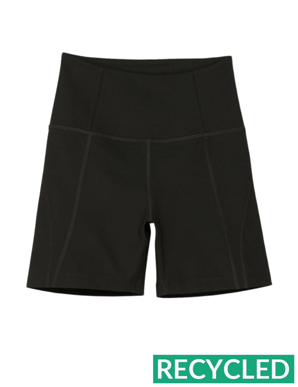 High Rise Run Shorts - Black